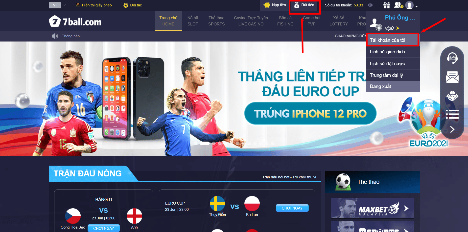 7Ball - nhà cái uy tín top đầu thị trường châu Á