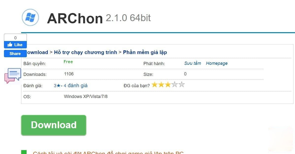 Cài app Oxbet trên Laptop / Máy tính / PC bằng ARChon giả lập Android