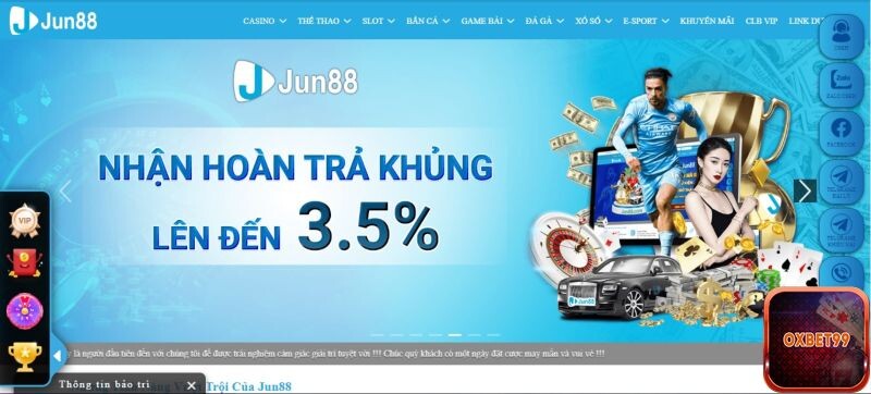 Jun88 là đơn vị sở hữu tiềm lực rất mạnh về kinh tế