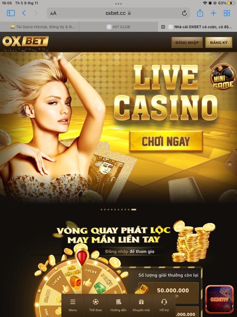 Truy cập vào nhà cái Oxbet